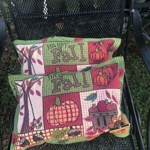 Fall harvest decorative accent pillows